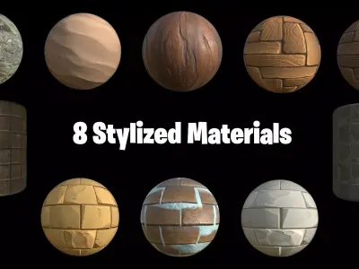 8 Stylized Materials Texture