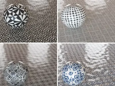 Marazzi Memoria Decorative Tile - Tappeto Decors -Set of 13 Texture