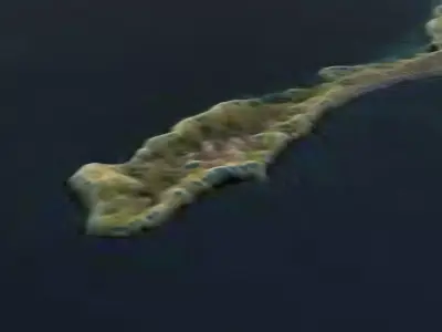 Jan Mayen Island 3D model