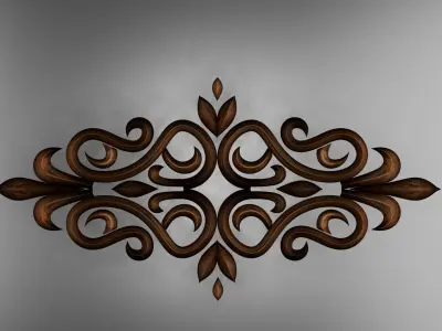 CNC  Ornament Element Free 3D model