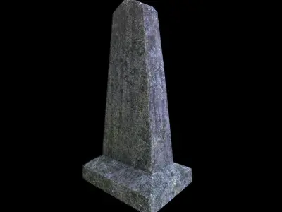 OldGravestone4 gravestone Low-poly 3D model