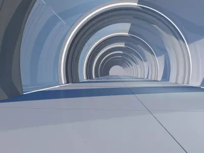 Futuristic Tunnel 3D model