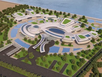 0068 - Culture Center - 2022 - 04 - 2Ds Plans - 3Ds Files 3D model