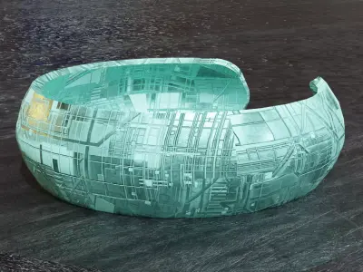 Low Poly Sci-Fi Bracelet Padme Low-poly 3D model