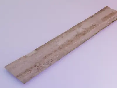 Country road scan Low-poly 3D model