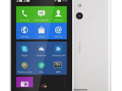 Nokia XL White 3D model