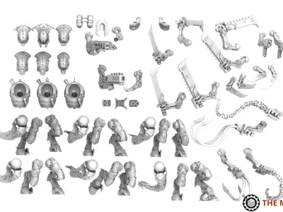 Iron Hive - Warriors MK2 extra pack 3D print model