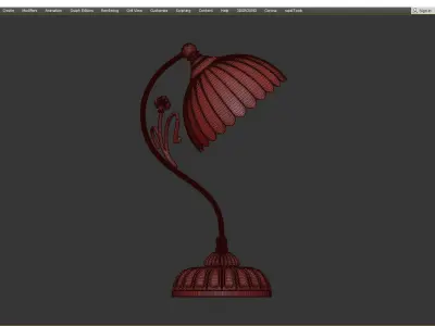 lamp P 1825 Low-poly 3D model