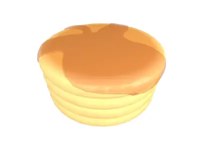 Pancake v1 Pack 01 Low-poly 3D model