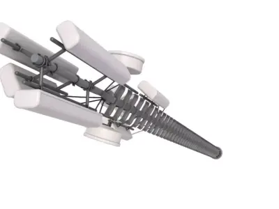 Large Cell Phone Tower 3D model