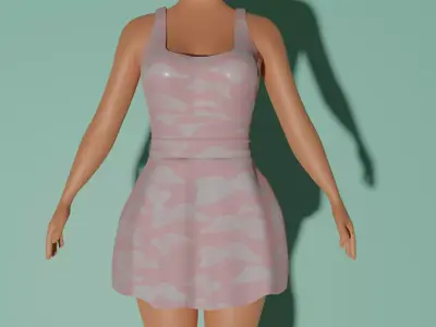 Summer Dress 3D model