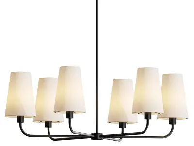 Ansel Chandelier 6 Head 3D model