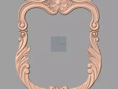 Photo frame 3D relief models STL Files used for CNC Router E1000 3D model