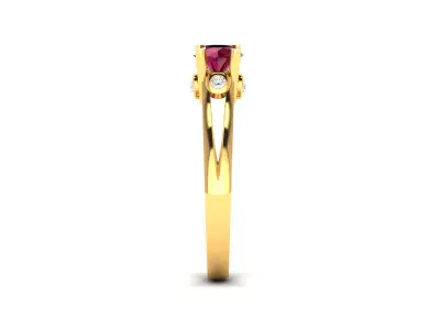 Women Ring  Render 3dm STL OBJ FBX Details 3D print model 48