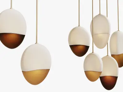 Pilule pendant light Jeremy Maxwell Wintrebert 3D model