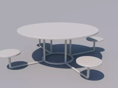 Park Seats 3D model