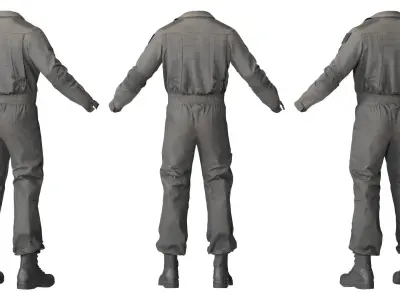SCIFI XOF Special Operations Uniform Low-poly 3D model