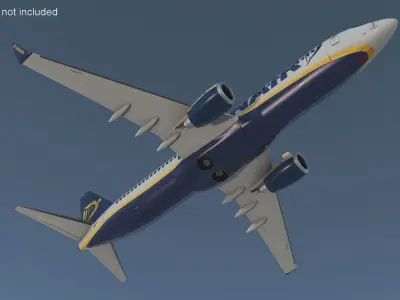  Ryanair Boeing 737 with Cockpit and Cabin Detail 