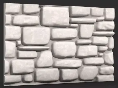 Handcrafted Stone Walls Vol 1 Stylized 3D Pack