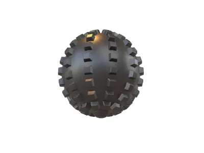 Massage Ball v1 001 Low-poly 3D model