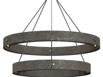 VOUVRAY TWO-TIER ROUND CHANDELIER 60 3D model
