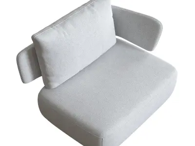 Armchair Viccarbe Levitt 3D model