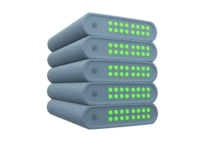 Power Storage Machine Icon v1 003 Low-poly 3D model