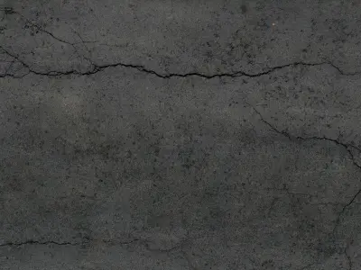 Cracked asphalt scan 46 tile Low-poly 3D model