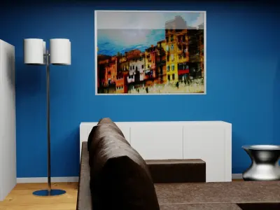 studio apartment 3D model