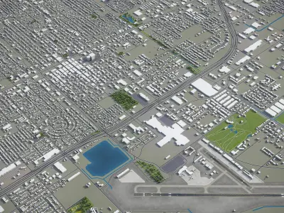 McAllen  Low-poly 3D model