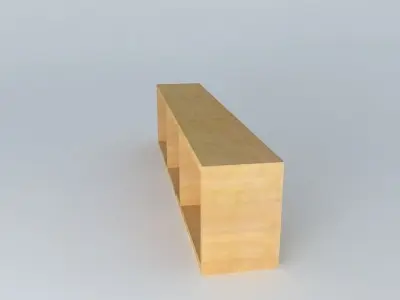 Open Shelf DOORS HZO 4 17 BRW Milano Oak 3D model