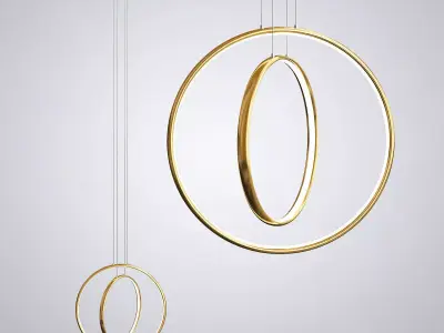 Ring Pendat Light 3D model