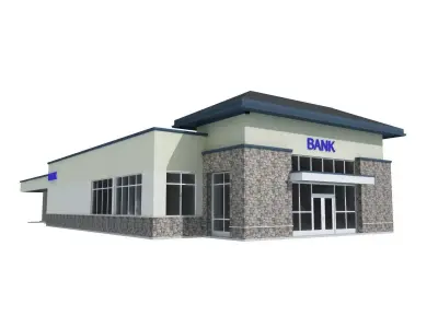Bank Building 3D model