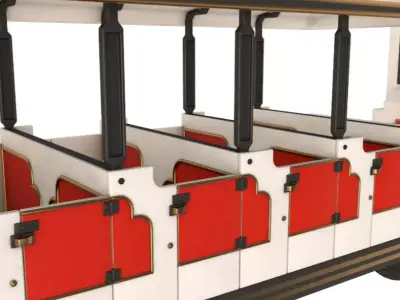 Tourist Train 3D model