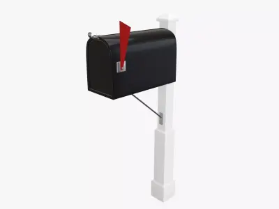 Mailbox classic 01 3D model