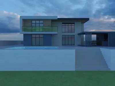 Modern Elevation Design 3D model