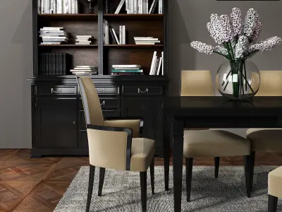 Selva Dining room set 02 3D model