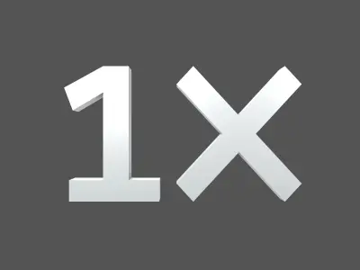 Bonus 1x Symbol v1 004 Low-poly 3D model