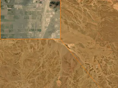 NEOM city topography Saudi Arabia - tile n25 e38 3D model