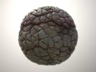 Material Skin Monster 37 Seamless PBR Texture Texture