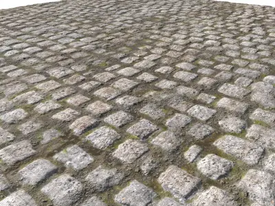 Cobblestone Road 10 PBR Texture