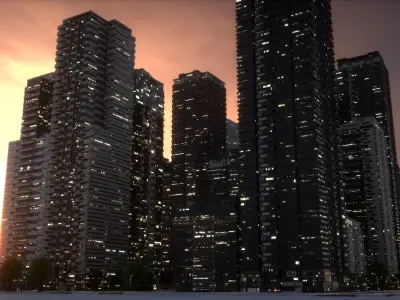 City Block Type B18 3D model