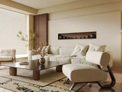 Indoor model of the reception room 3D model