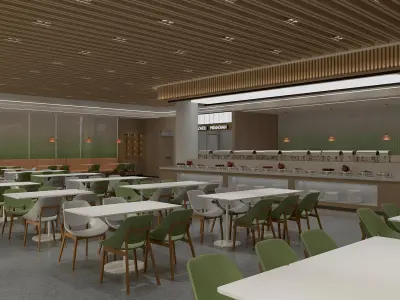  restaurant  interior 3D model