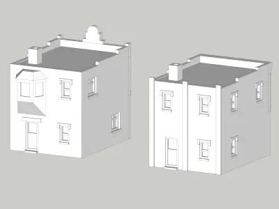 Shop Store Building House by Outland Models Low-poly 3D model