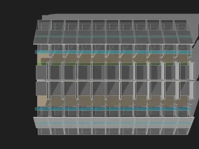 Futuristic Building Monument volume 3D model