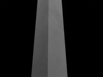 Tombstone - Obelisk Low-poly 3D model
