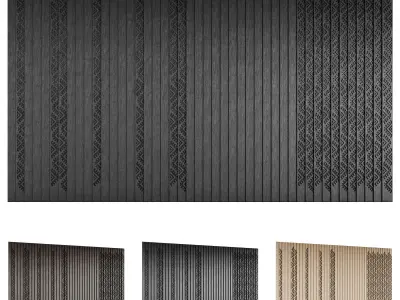 Ethno Rivne Wall Panels 3D model