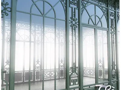 GREENHOUSE ornate gazebo 3D model