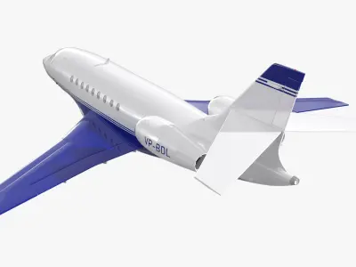  Business Jet Dassault Falcon 2000 Blue No Chassis 